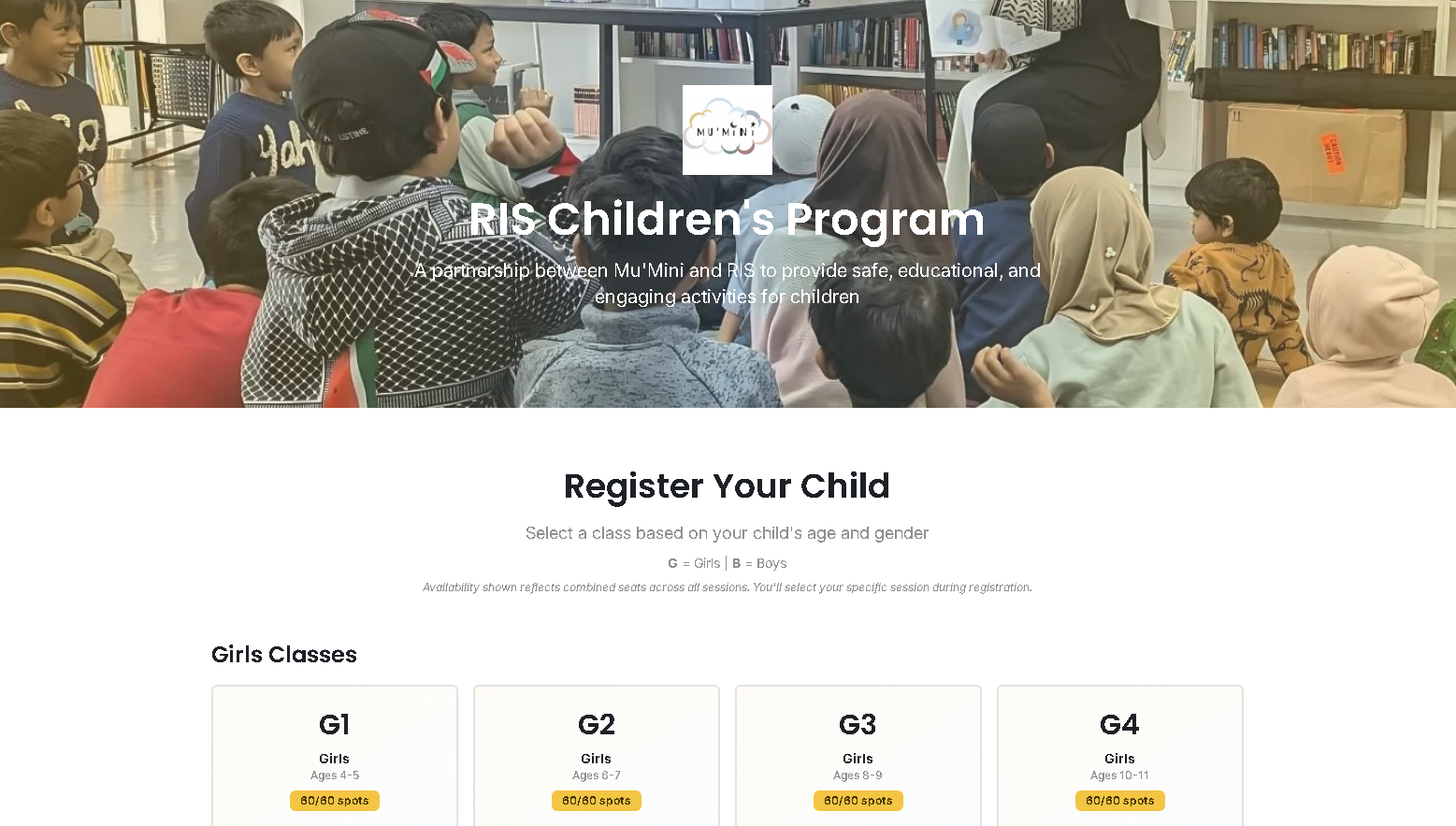 Building the RIS Children's Program System